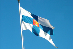 Флаг Финляндии. Stock