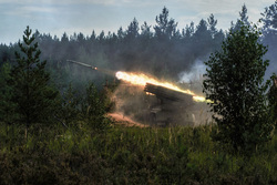 Вооруженные силы РФ. stock, залп, град, выстрел, артиллерия, рсзо, stock