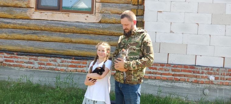 Василина Балаганина и ее пушистый питомец быстро подружились друг с другом