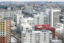 Виды города с высоты. Тюмень, многоэтажный дом, многоэтажки, дом, тюмень, виды тюмени