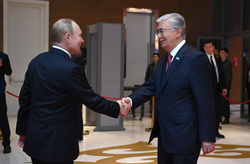 Встреча Путина и Токаева на саммите ШОС