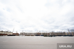Репетиция парада победы в пермском гарнизоне с участием министра территориальной безопасности Пермского края Батмазова В.А. Пермь, россия, площадь, плац, парад, строй