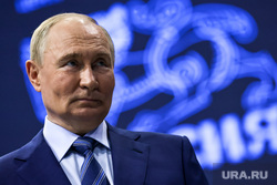 Владимир Путин на выставке "Россия" на ВДНХ. Москва, путин владимир