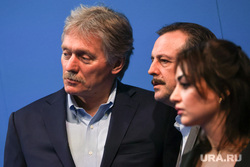 Прессекретарь президента России Дмитрий Песков на пресс-конференции по окончанию голосования на выборах 2024. Москва, песков дмитрий
