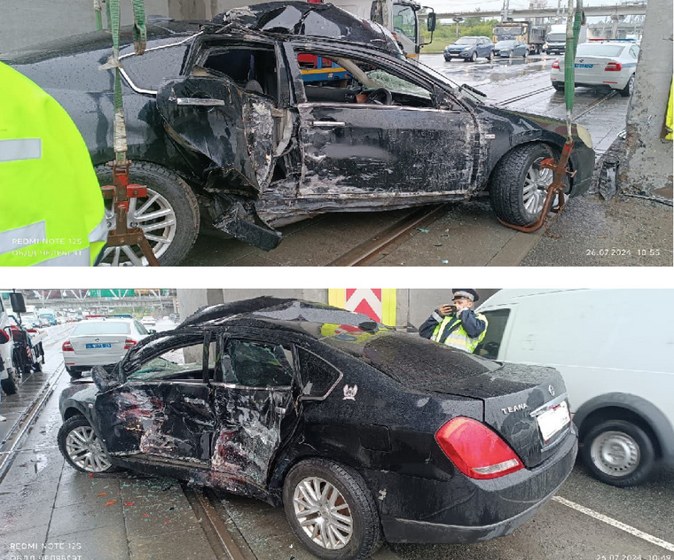 Автомобиль получил механические повреждения