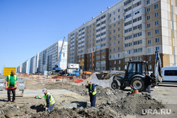 Новостройки. Челябинск, недвижимость, жилье, ипотека, чурилово, панельный дом, рабочие, благоустройство, новый микрорайон, квартиры, новостройка, панельное домостроение