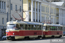 Виды Екатеринбурга, маршрут13, трамвай, татра т3