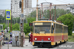 Виды Екатеринбурга, общественный транспорт, маршрут6, трамвай
