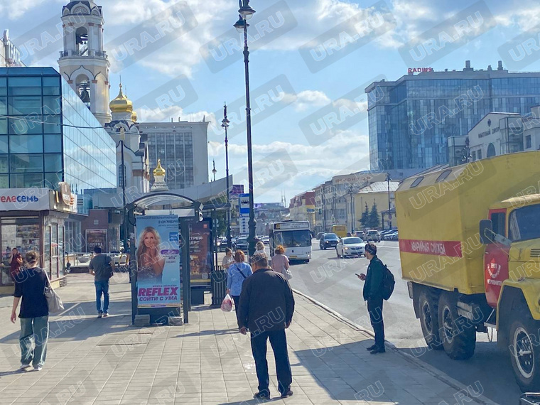 Столпотворений на остановке не замечается