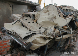 Взрыв газового баллона в гаражах около города Троицка Челябинской области. Архивное фото, январь 2008, мчс, руины, последствия взрыва газа