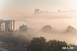 Утренний туман. Пермь, восход, деревья, утро, город, туман, влажность