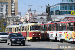 Виды города. Екатеринбург, общественный транспорт, город екатеринбург, трамвай, татра т3