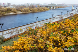 Виды города, осень. Тюмень, набережная, виды тюмени