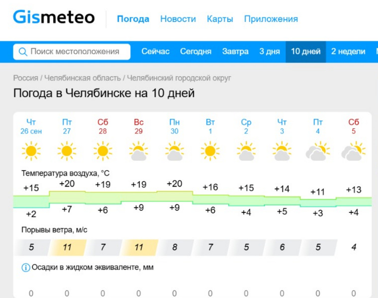 Осень продолжает радовать челябинцев