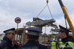 Установка балки моста. Екатеринбург