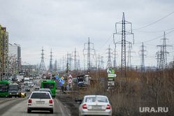 Дорога. Челябинск, линия электропередач, лэп, энергетика, электричество