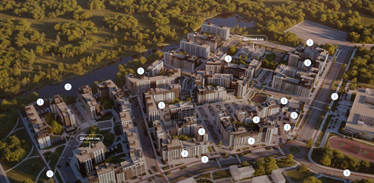 Жилые кварталы «Голос L-Town» c быстро развивающейся инфраструктурой расположены в поселке Новый Кременкуль