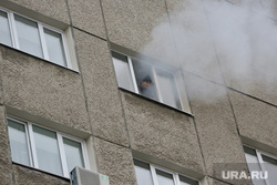 Учения МЧС. Тюмень, мчс, дым, пожар, задымление, окно, пожарные