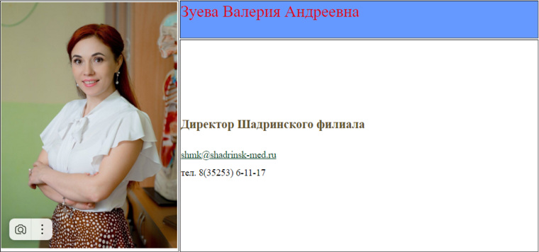 Новым директором стала Валерия Зуева