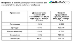 В октябре 2024 года число предложений о работе для соискателей без опыта выросло на 20% по сравнению с октябрем прошлого года