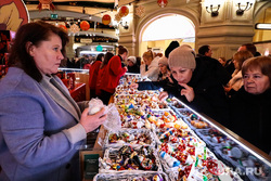 Украшенная предновогодняя Москва.