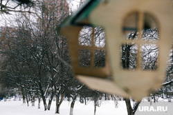 Зимний парк УрГУПС. Екатеринбург, снег, зима, парк, скворечник