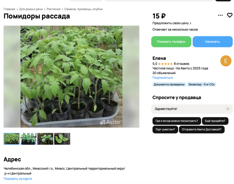 Заинтересованным готовы вырастить любой сорт по предоплате