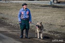 Клипарт. Пермь, пенсионер, собака, старик, домашние любимцы, домашнее животное