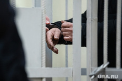 Мера пресечения Виктору Петриченко. Свердловская область, Каменск-Уральский , преступник, подсудимый, клетка, наручники