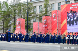 2024 Торжественное прохождение войск Пермского гарнизона и военной техники на Октябрьской площади. Пермь, построение, площадь, день победы, 9 мая, октябрьская площадь, парад, праздник, строй, вооруженные силы россии, всрф