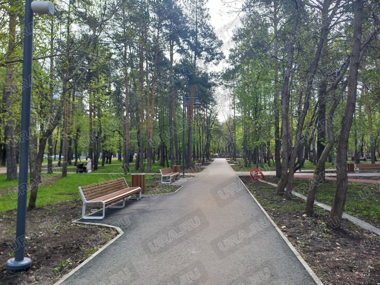 В парке благоустроили дорожки