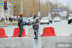 Начало строительства участка метротрама по проспекту Победы. Челябинск, перекрытие дороги, проспект победы, метротрам