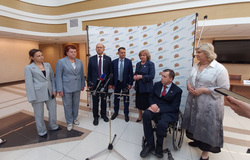 Пресс-подход депутатов Госдумы и Людмилы Бабушкиной