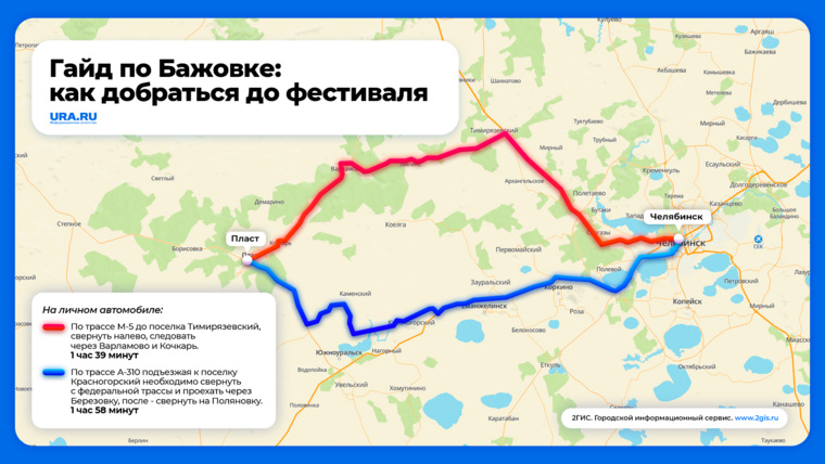 Добраться до Бажовского фестиваля можно по федеральным трассам