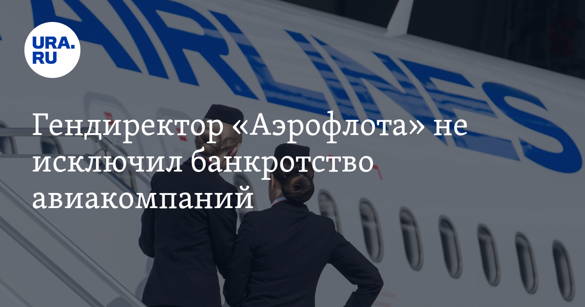 Гендиректор «Аэрофлота» не исключил банкротство авиакомпаний