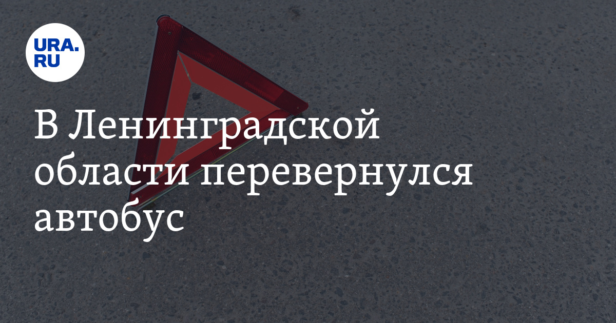 В Ленинградской области перевернулся автобус - Vimarsana News