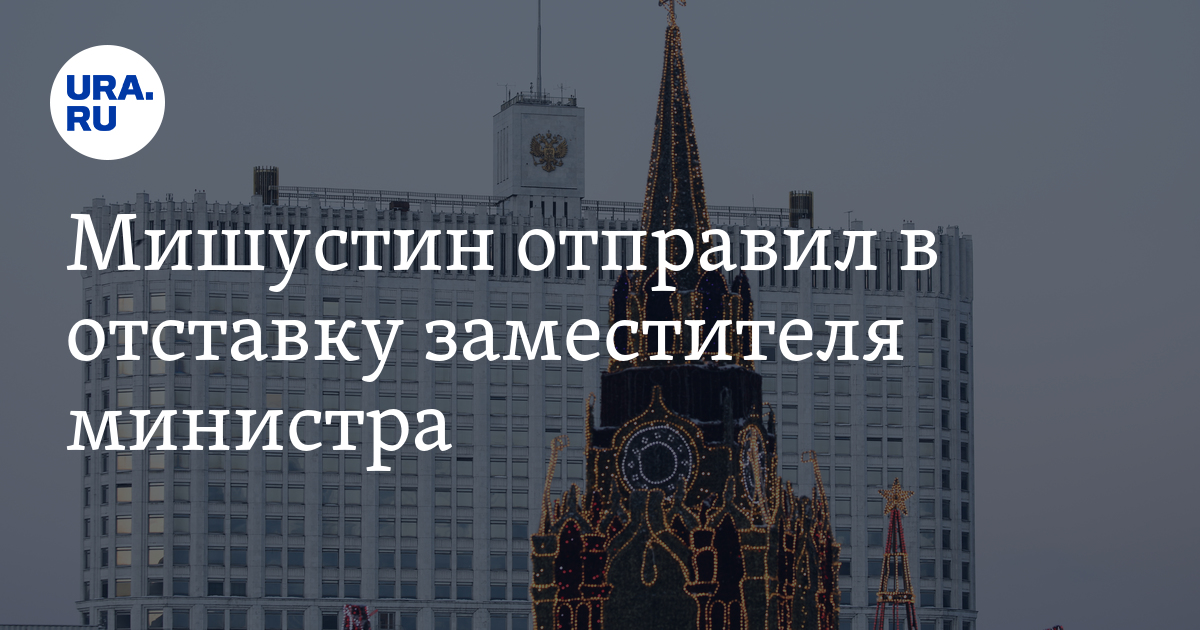 Мишустин отправил в отставку замминистра транспорта.