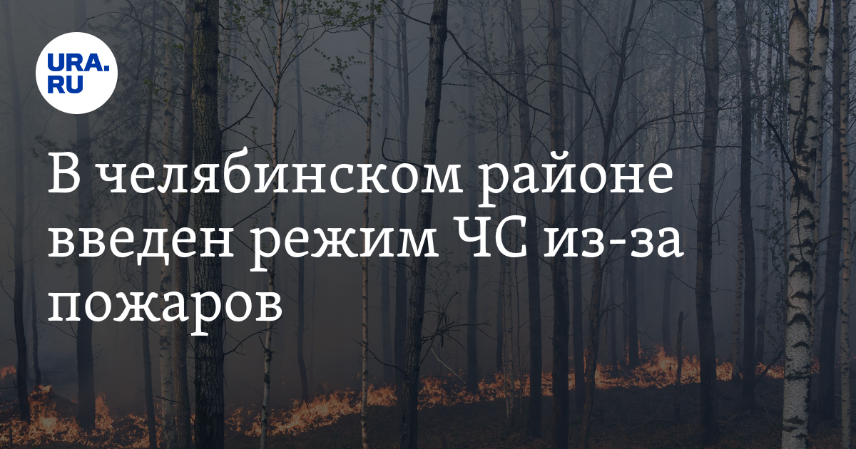 В челябинском районе введен режим ЧС из-за пожаров - Vimarsana News