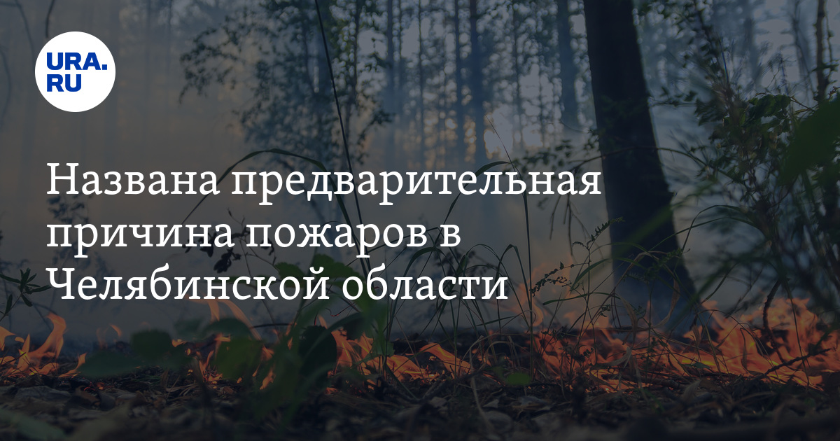 Названа предварительная причина пожаров в Челябинской области - Vimarsana News