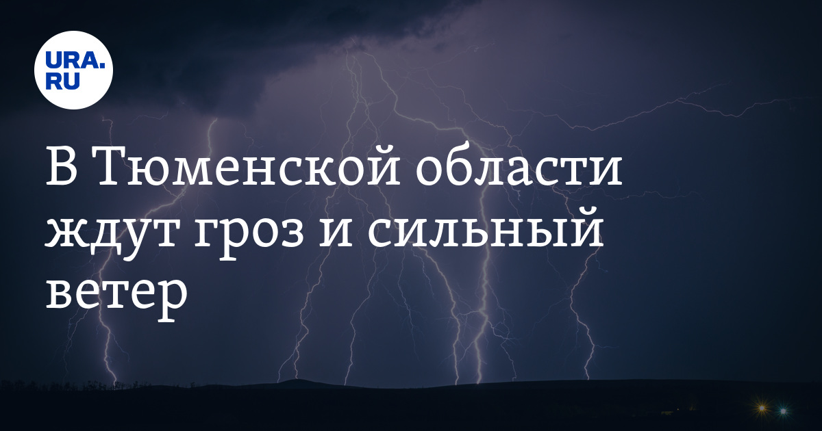В Тюменской области ждут грозу и сильный ветер - Vimarsana News