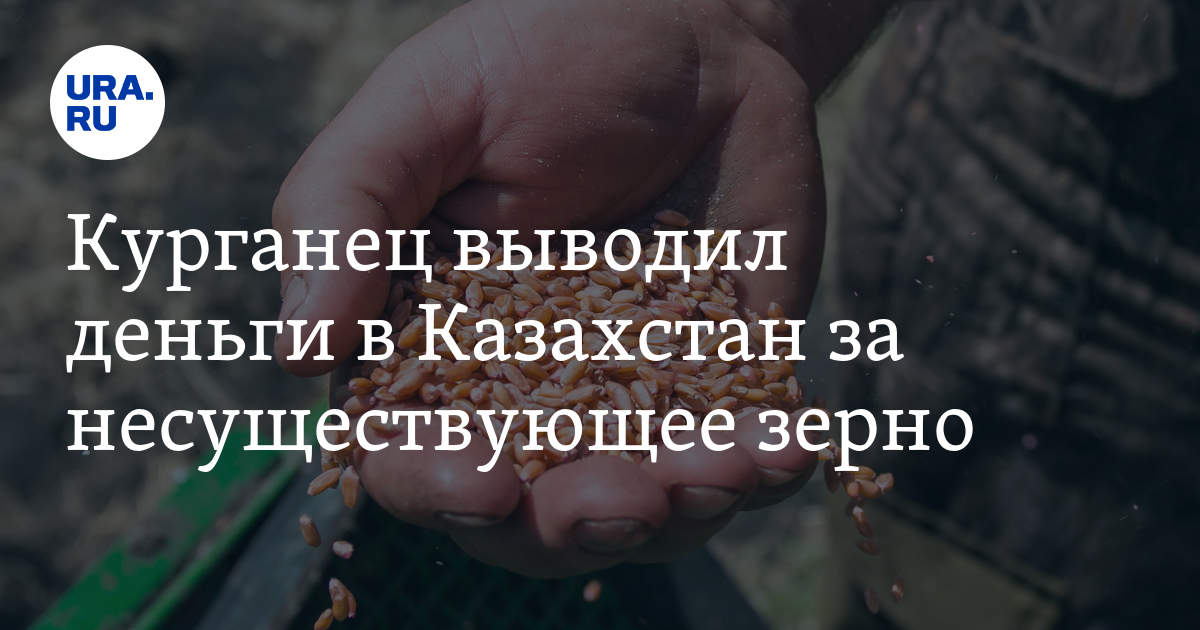 Курганец выводил деньги в Казахстан за несуществующее зерно - Vimarsana News