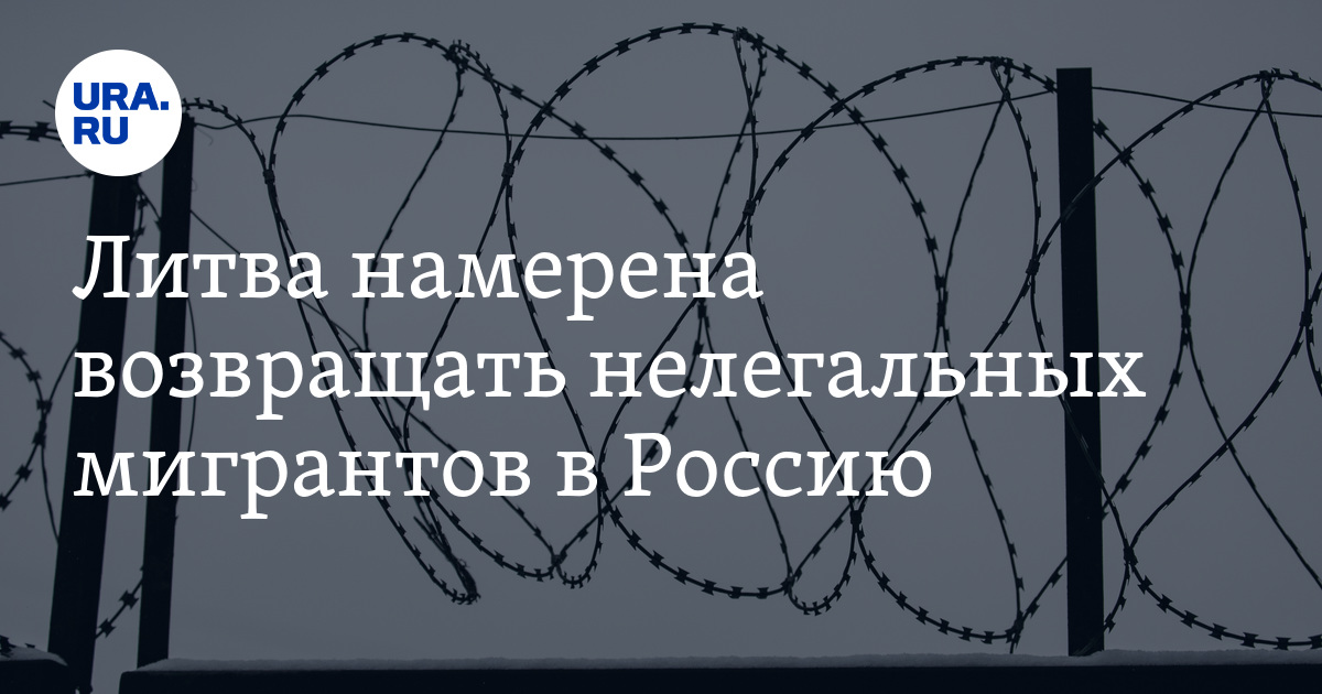 Литва намерена возвращать нелегальных мигрантов в Россию - Vimarsana News