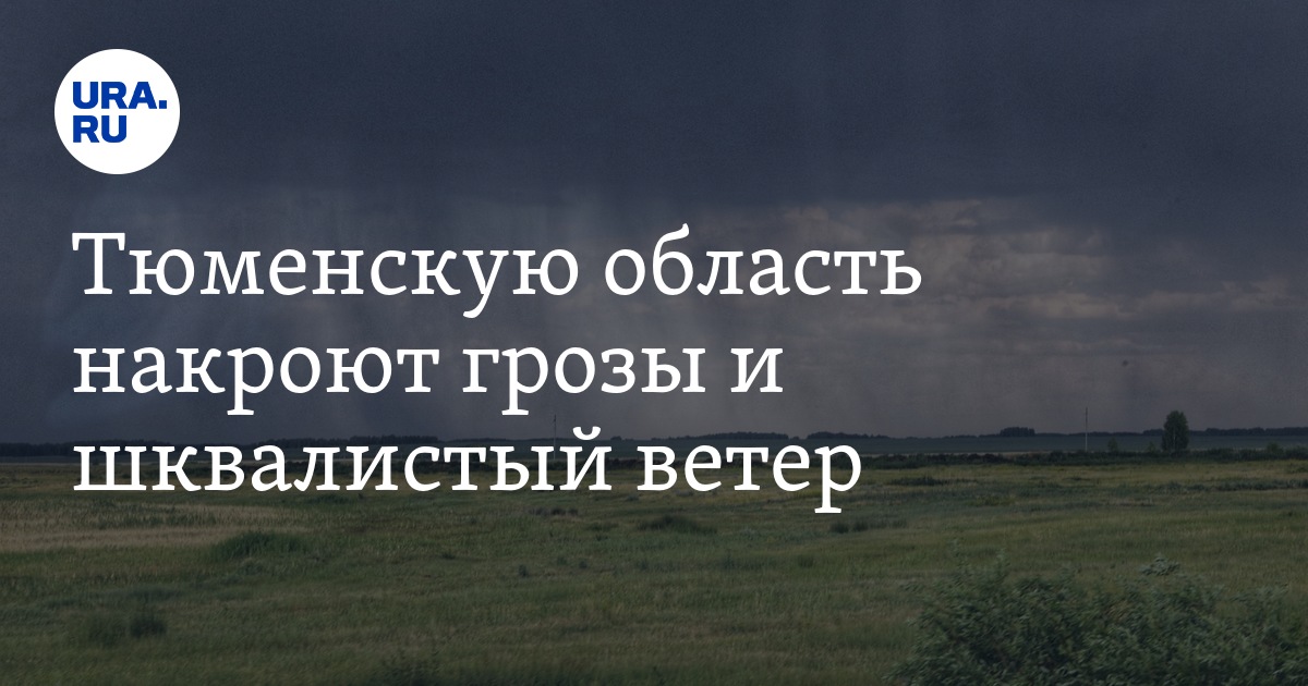 Тюменскую область накроют грозы и шквалистый ветер - Vimarsana News
