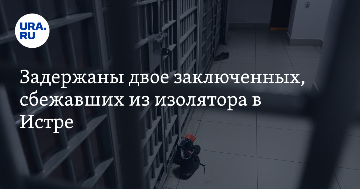 Задержаны двое заключенных, сбежавших из изолятора в Истре - Vimarsana News
