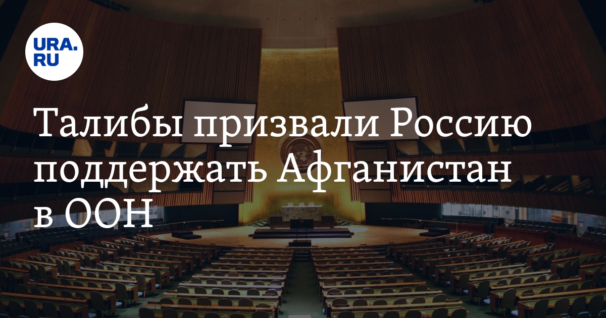 Талибы призвали Россию поддержать Афганистан в ООН - Vimarsana News