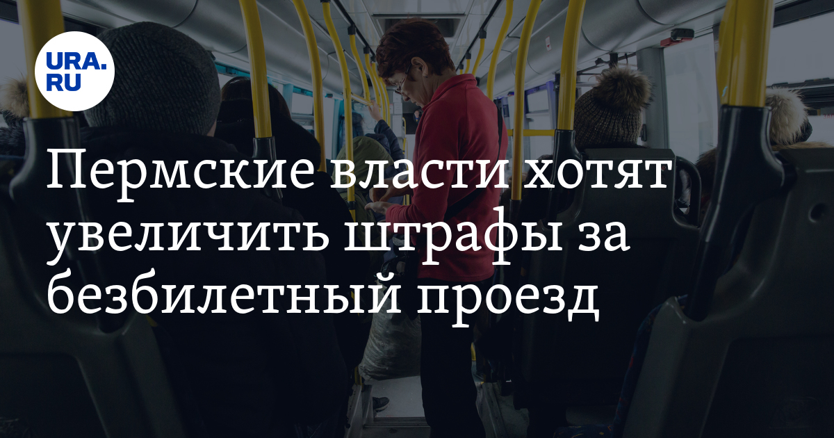 Наложение штрафа за безбилетный проезд на транспорте это мера ответственности