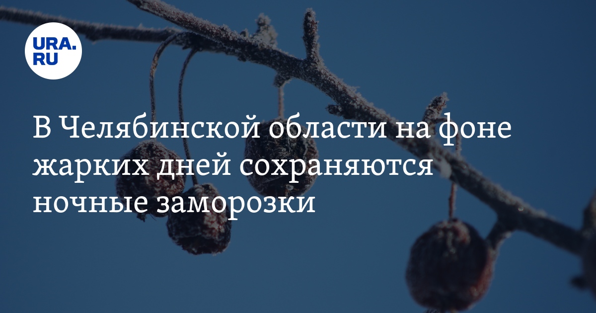 Прогноз погоды в Челябинской области на 15 сентября: ночью будут заморозки