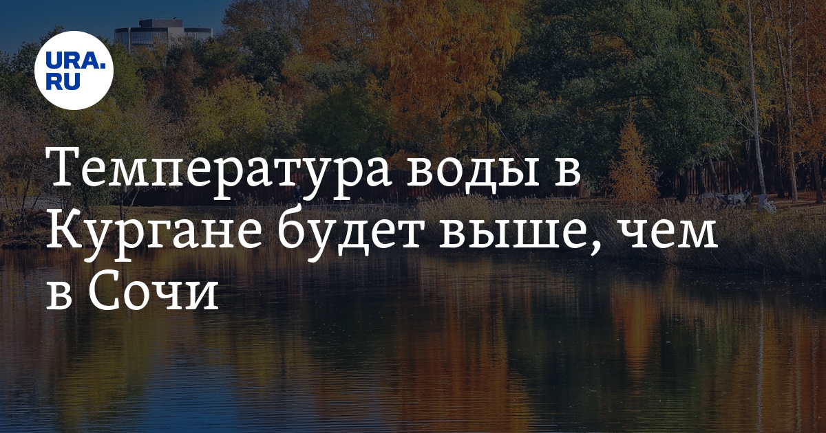 Уровень воды в Тоболе (г. Курган) сегодня