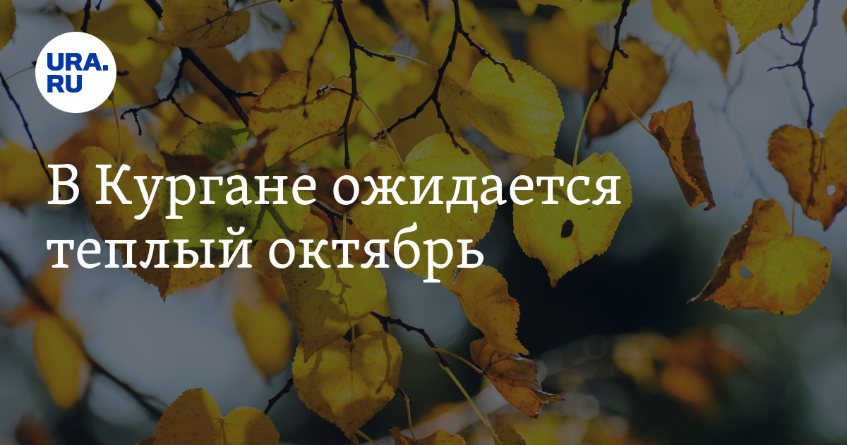 Погода в Кургане в октябре, - метеоролог Винштейн