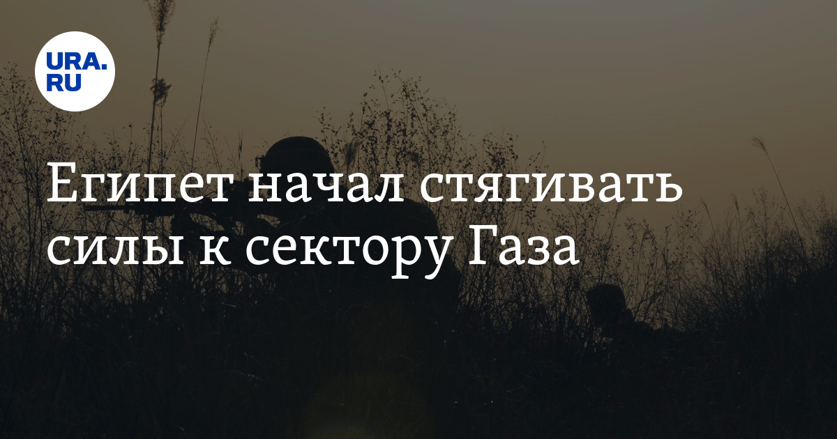 Египет начал стягивать силы к сектору Газа